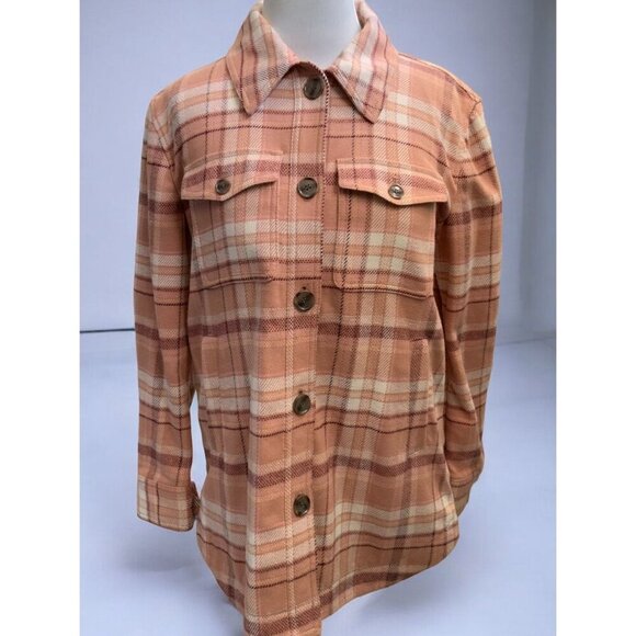 Ann Taylor Loft Plaid Swing Button Down Swing Plaid Shirt Jacket NEW XS - Picture 10 of 10